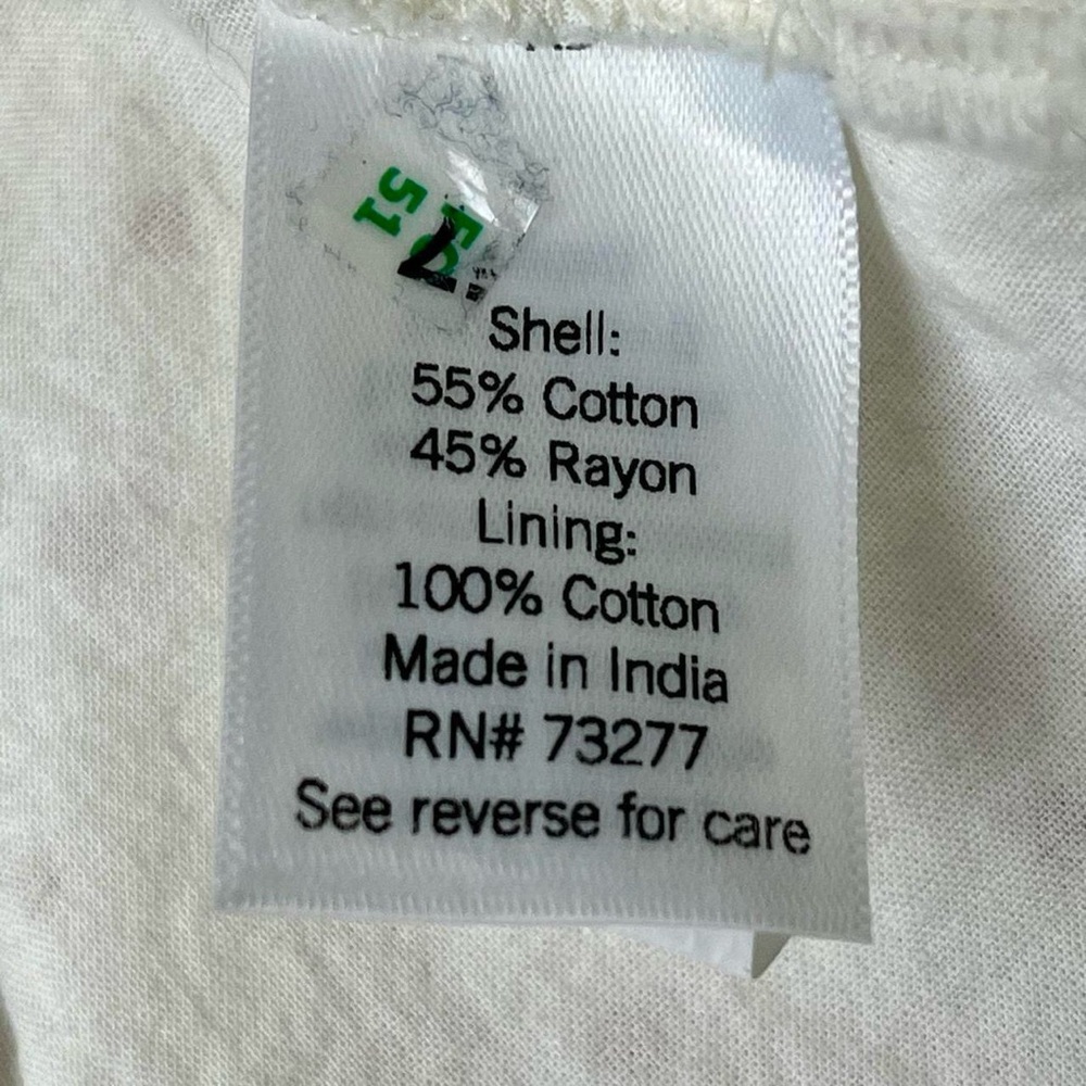 LC Lauren Conrad Cream Polka Dot Ruffle Wrap Blouse - Picture 8 of 9